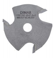 Фреза дисковая Z3 торцевой паз 2x12,8 мм D47,6 посадка 7,94 для оправки DIMAR 1080760
