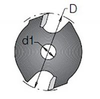 Фреза DIMAR дисковая Z2 торцевой паз 2x10,5 мм D40 посадка 6 1082020