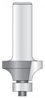 Фреза антиперелив кромка R8мм D28,6x13,5 L52 подшипник пластик, хвостовик 6 DIMAR 1550923