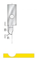 Нож гравировка галтель B5 радиус 1,6 для фрезы G1853 DIMAR 3185028